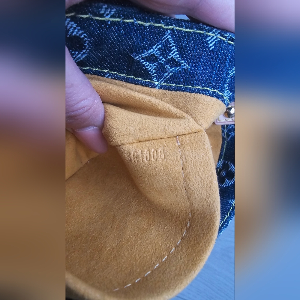 Louis Vuitton Limited Edition Raye Monogram Mini Denim Pleaty Bag - Picture 14 of 15